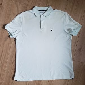 Nautica Men's Polo Shirt - Medium - Pale  Bluish-Green